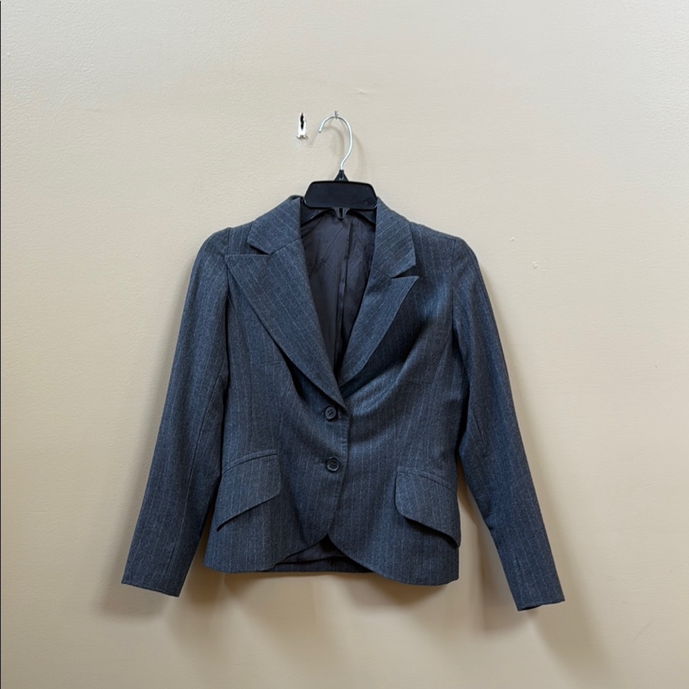 Vintage RARE Haute Couture Varetto Sophisticated Gray Blazer for Women